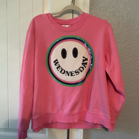 QUEEN OF SPARKLES Embroidered Crewneck, Worn once, Size M - Picture 1 of 3